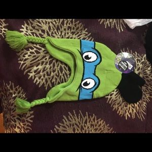 Unisex Kids beanie quilting gloves